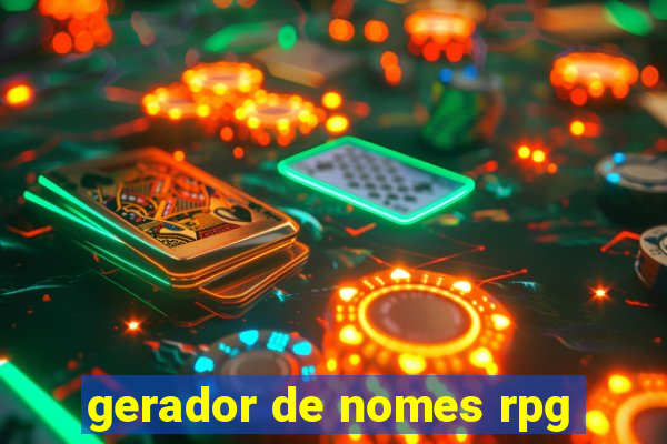 gerador de nomes rpg